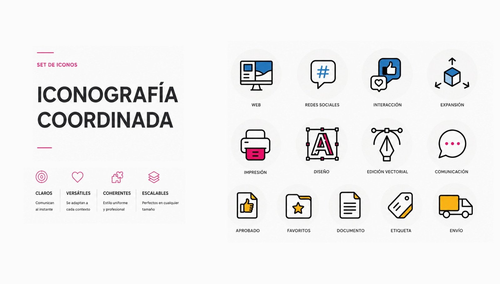 Set de iconos PubliFacile