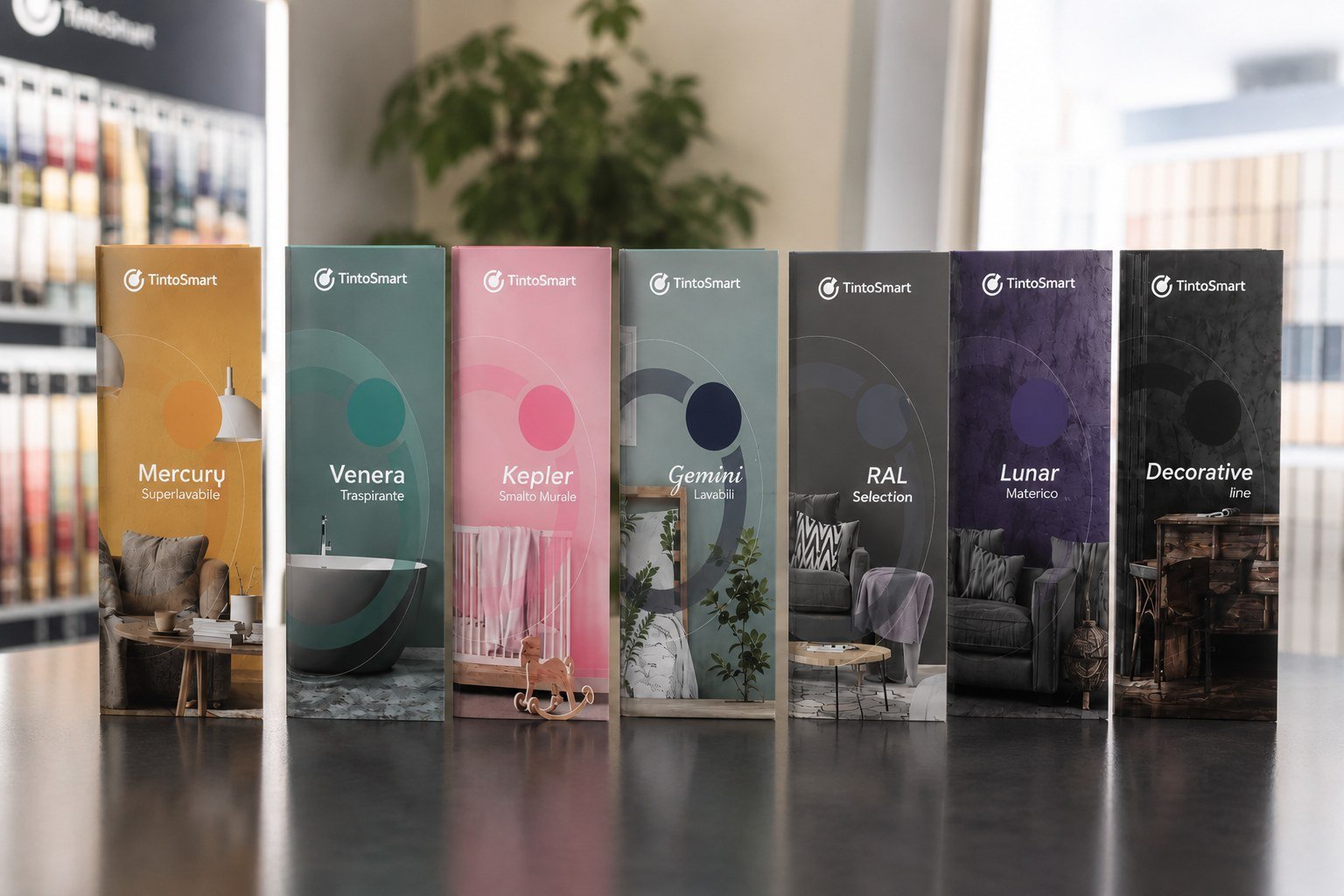 Cartelas de colores TintoSmart